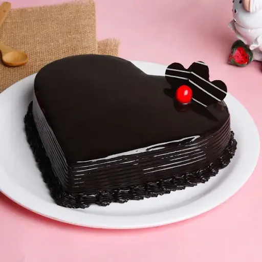 Choco Mud Cake Heart Shape Cake