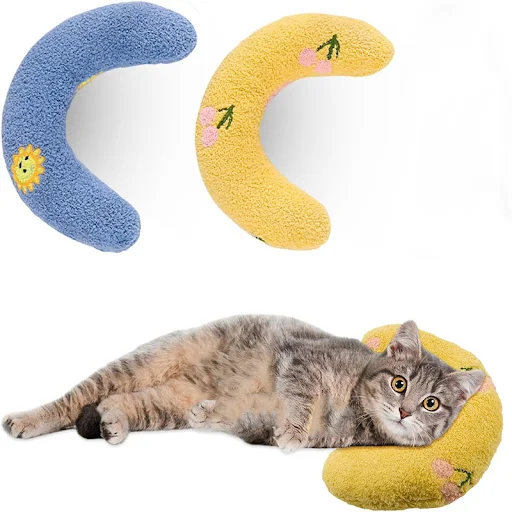 Pillow for Dogs Cats U-shaped Cushion to Protect the Cervical Spine Soft & Comfortable Cushion for Puppies Pet Toy in Ca
