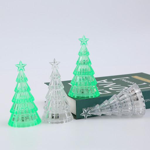 Title 12, Light-emitting Crystal Christmas Tree Small Nig...