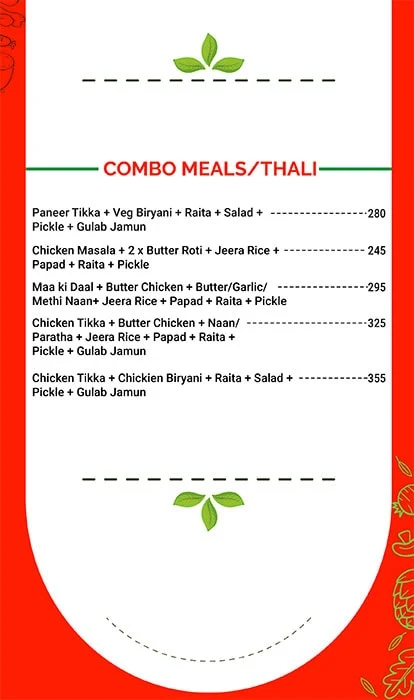 PiccaDilli menu 