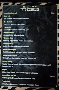 The Blind Tiger menu 7