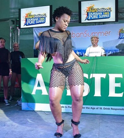 Zodwa gives us a taste of her stage performance.