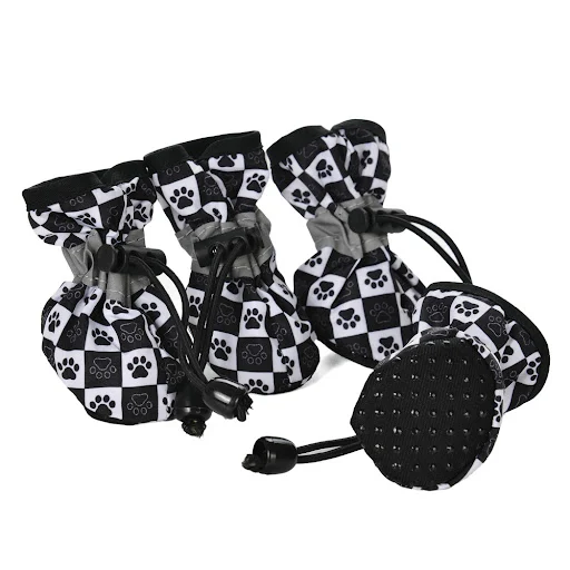 4pcs/set Waterproof Dog Shoes Anti-slip Rain Booties For Small Medium Dogs Puppy Summer Hiking Pet Chihuahua Accessories