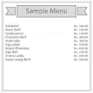 Kays Lovely Sweets menu 1