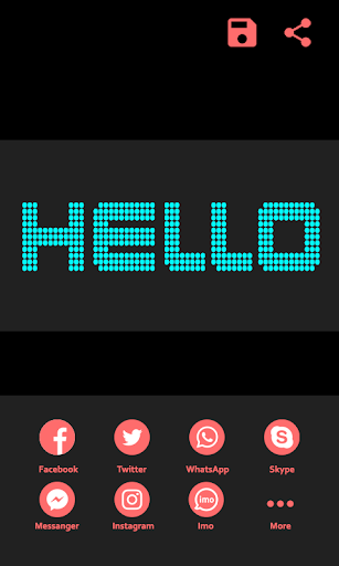 Screenshot Led Digital Scroller: LED Text