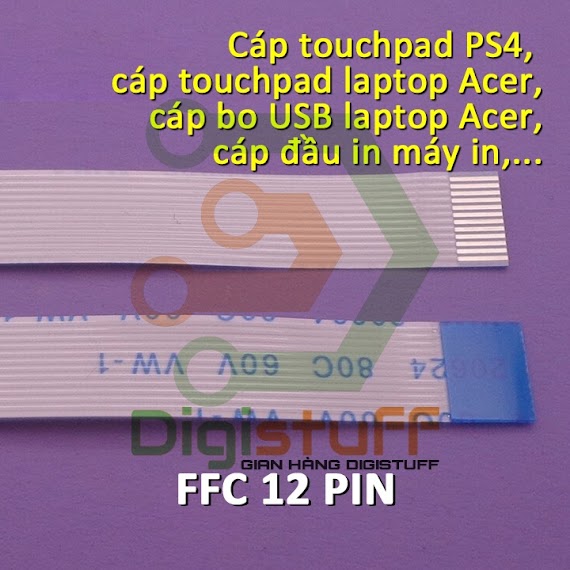 Cáp 12 Pin Thay Cáp Máy In, Touchpad Laptop Acer Và Các Thiết Bị Khác