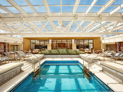 Take a dip in the enclosed main pool — rain or shine — on your Viking sailing. 