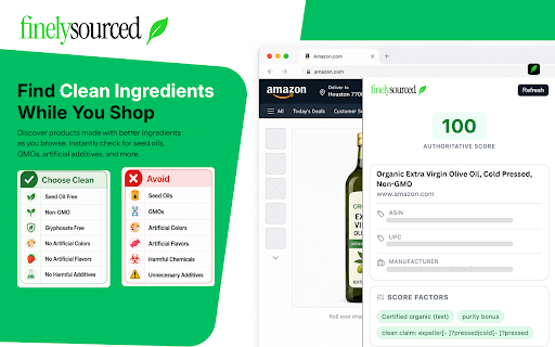FinelySourced — Clean Ingredient Scanner screenshot 1