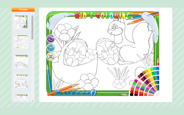 Kids coloring chrome extension