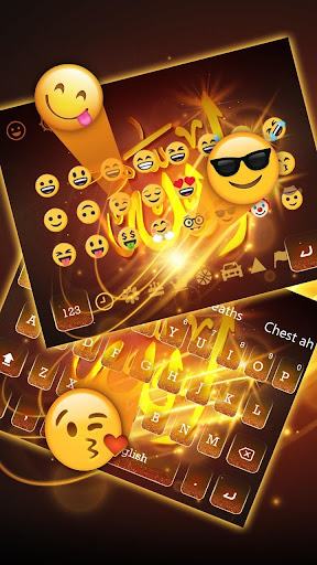 Gold Allah Keyboard Theme