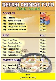 Khushi Chinese menu 2