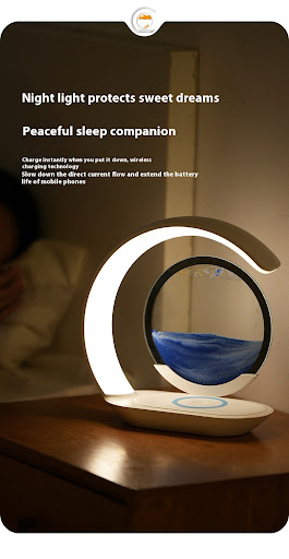 Title 4, Creatieve Draadloze Desktop Oplader met Zandkun...