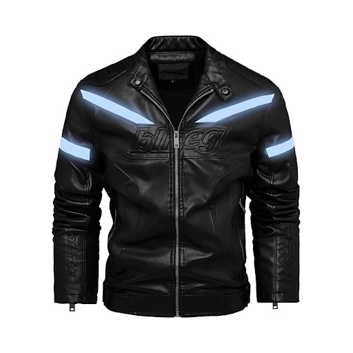 Title 4, Reflective Strips Fashion Plus Velvet Youth Lea...