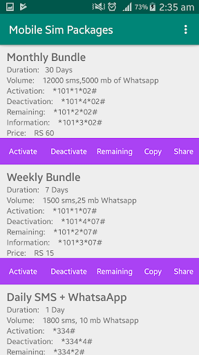Mobile Sim Packages All Network Hidden Packages