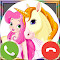 ‪Fake Call - Unicorn & Princess Game‬‏