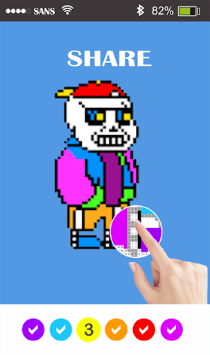 Sans Battle Sprite - Grid Paint