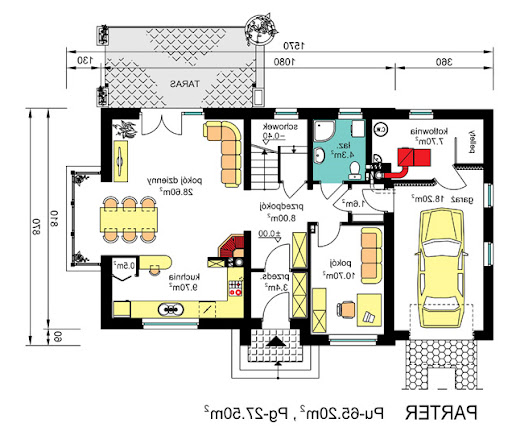 BW-03 wariant 2 - Rzut parteru