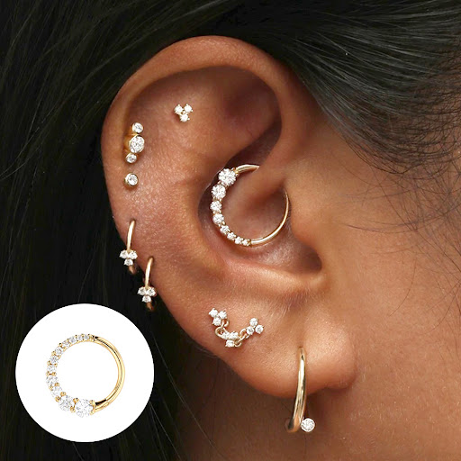Title 3, S925 Sterling Silver INS Minimalist Ear Bone St...