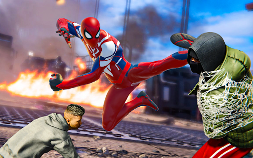 Screenshot Spider Hero Man City Battle