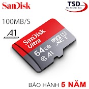 Thẻ Nhớ Sandisk Ultra 64Gb 100Mb/S Microsdxc Uhs - I A1 Chính Hãng