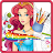 Princess coloring doll color icon