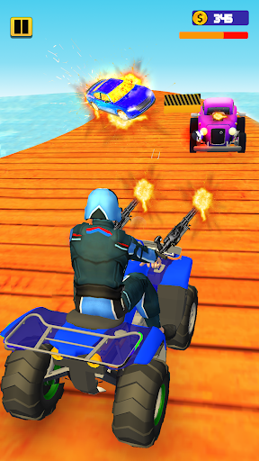 Screenshot Quad Bike Traffic Shooting Gam