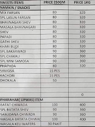 Ramesh Sweets menu 2