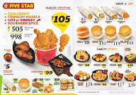 Five Star Chicken menu 1