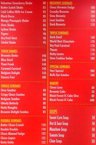 Sri Hari Dosa menu 1