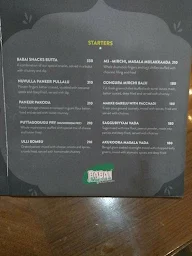 Babai Bhojanam menu 3