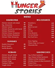 Hunger Stories menu 2