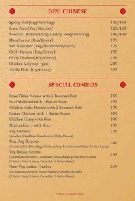 Indian Bowl menu 3