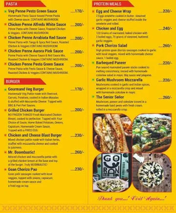 Gourmand Food Truck menu 