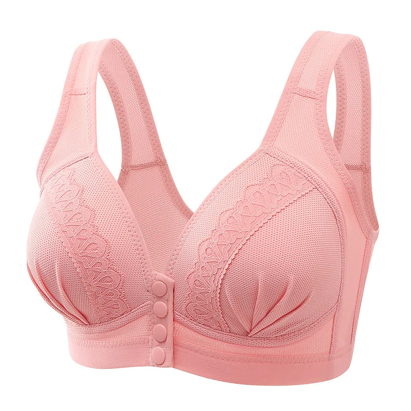 Sujetador para mujer con cierre frontal y botón, bralette inalámbrico, push up, brassiere, top tubo, chaleco, ropa interior, comodidad.