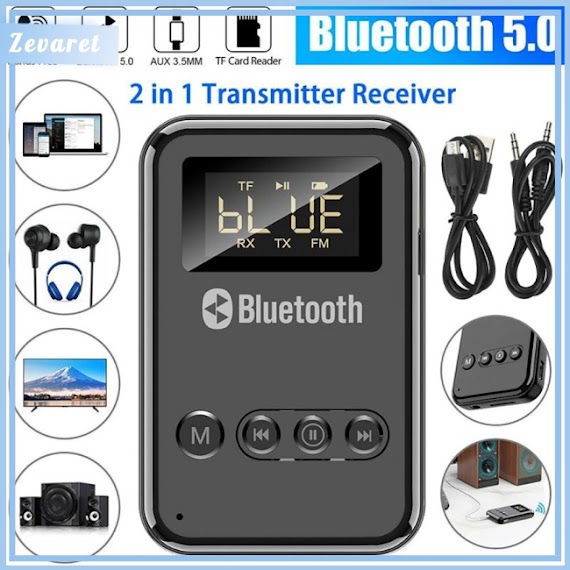 Thiết Bị Truyền Nhận Tín Hiệu Bluetooth 5.0 Zevaret K6 Jack Cắm 3.5Mm Cho Tv Máy Tính