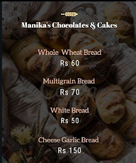 Manika's Chocolates & Cakes menu 2