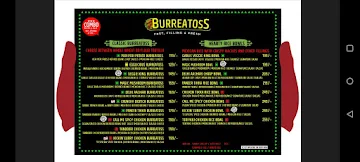 Burreatoss menu 