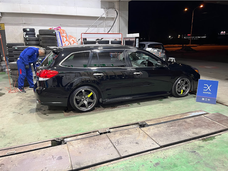 レガシィツーリングワゴンのTE37 SAGA SL・北海道・EXキーパーに関するカスタム事例の投稿画像2枚目