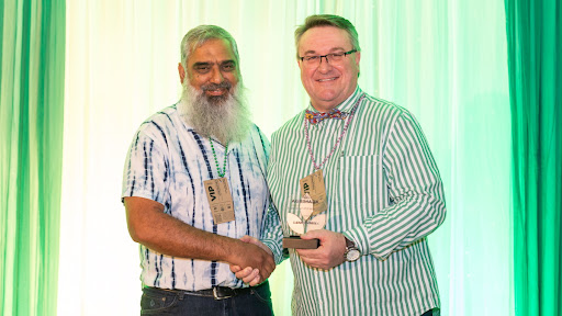 Ahmed Mahomed, Datacentrix Chief Executive Officer (left) and Sean Walsh, Agrimark Chief Executive Officer (right).