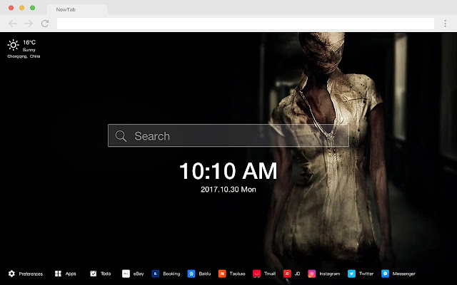 Halloween Escape Pop Horror HD New Tabs Theme