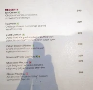 Vasco's - Hilton Chennai menu 2