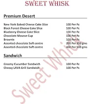 Sweet Whisk menu 2