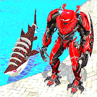 Warrior Robot Shark GameAngry Shark Simulator App