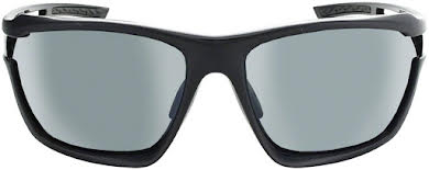 Optic Nerve Variant Polarized Sunglasses: Two Tone Black, with Polarized Smoke/Silver Flash Lens and additional  alternate image 1