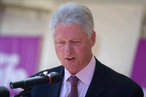 Former President Bill Clinton of the United States. 28/9/02. Pic. by Sydney Seshibedi. © ST.