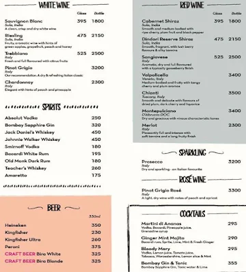 PizzaExpress menu 