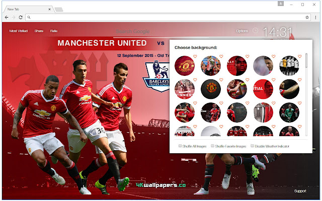 Manchester United FC HD Football Wallpapers - Chrome Web Store