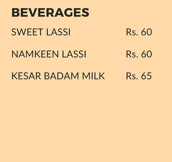 Bikaner Namkeen Center menu 