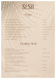 Sesa Town Pallace Inn menu 1