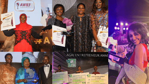 Previous finalists of the Africa Women Innovation & Entrepreneurship Forum Awards.